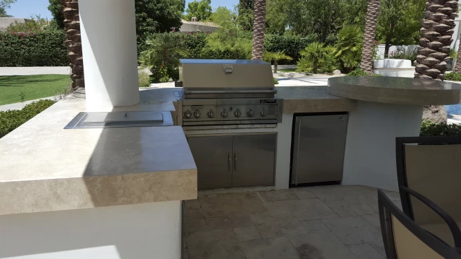 Natural Stone outdoor kitchen